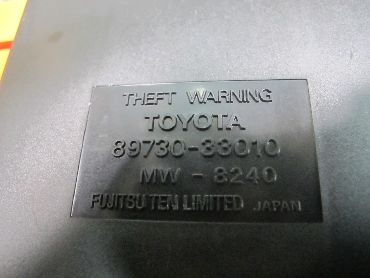 1992-1994 Lexus ES300 Theft Warning Module OEM 89730-33010