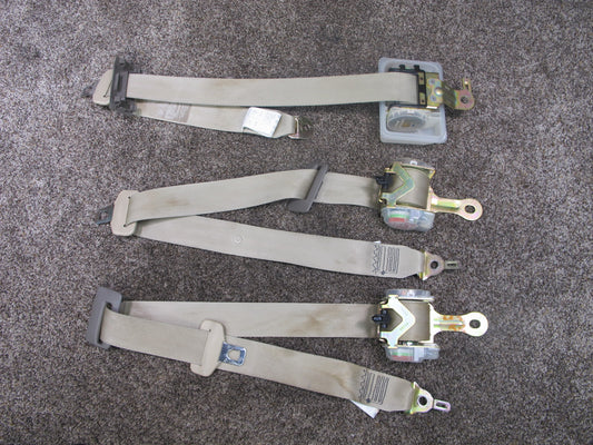 1997-2000 Lexus LS400 Rear Seat Belts Set of 3 OEM