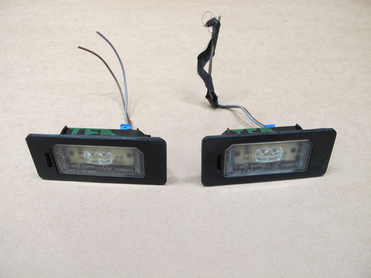 11-16 BMW F10 5-SERIES SET OF 2 REAR LICENSE PLATE LEFT & RIGHT LIGHT LAMP OEM