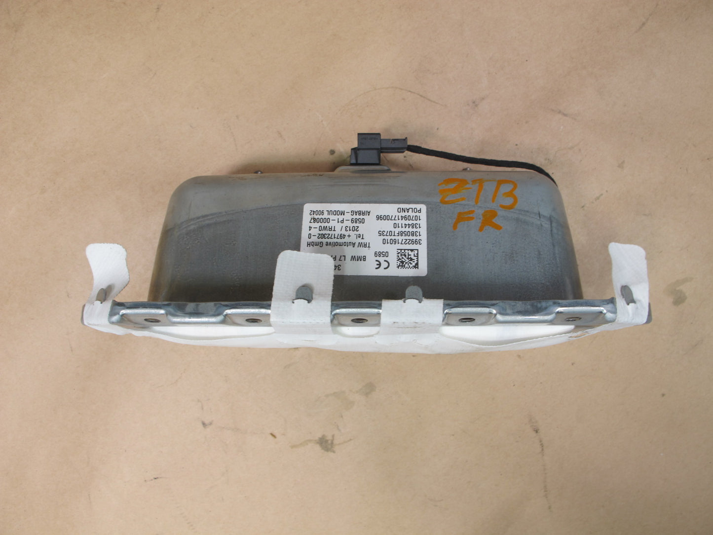 12-18 BMW F30 FRONT RIGHT PASSENGER SIDE DASH SRS AIRBAG OEM