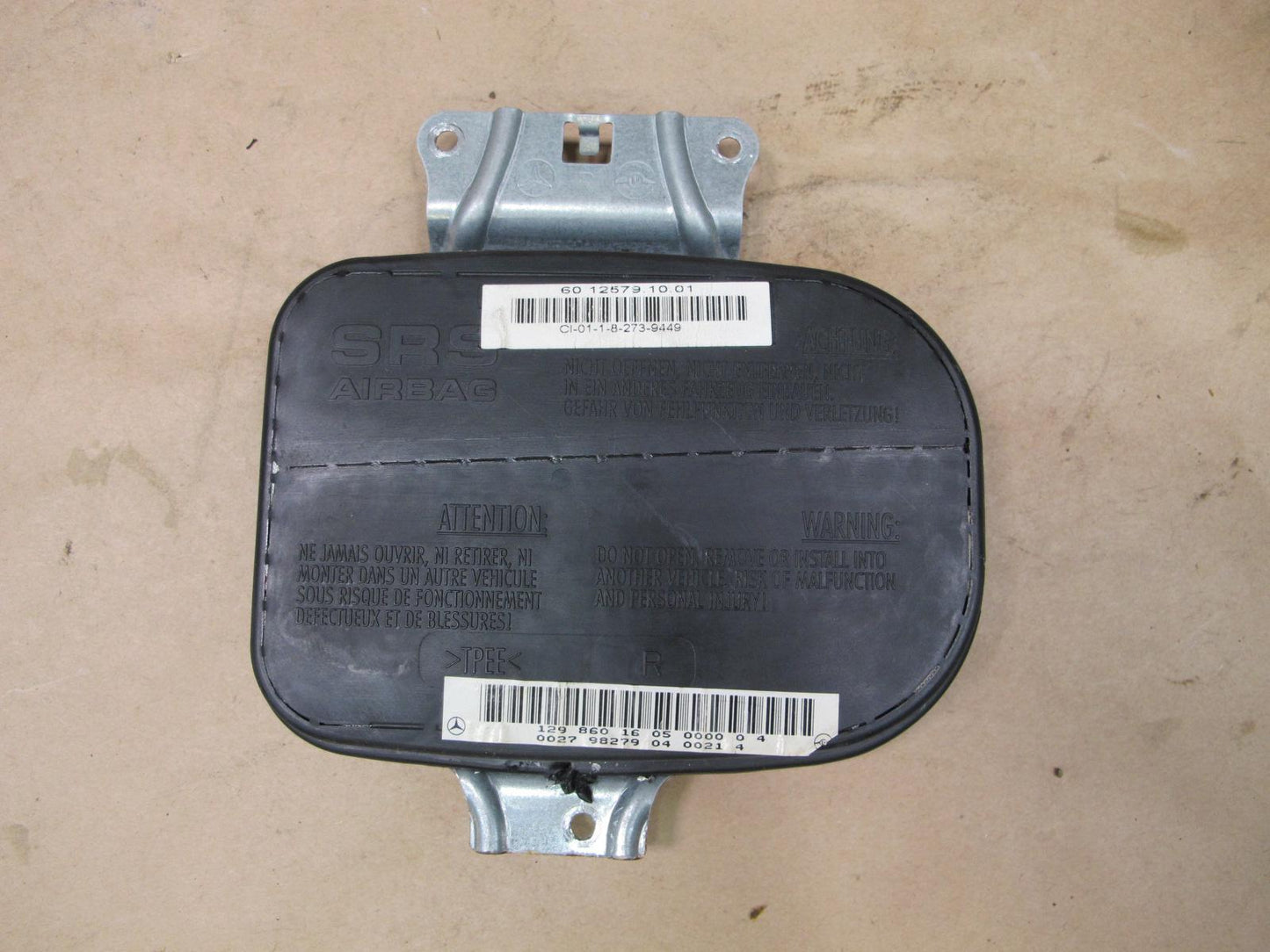 96-02 MERCEDES R129 SL500 FRONT RIGHT PASSENGER SIDE DOOR SRS AIRBAG OEM