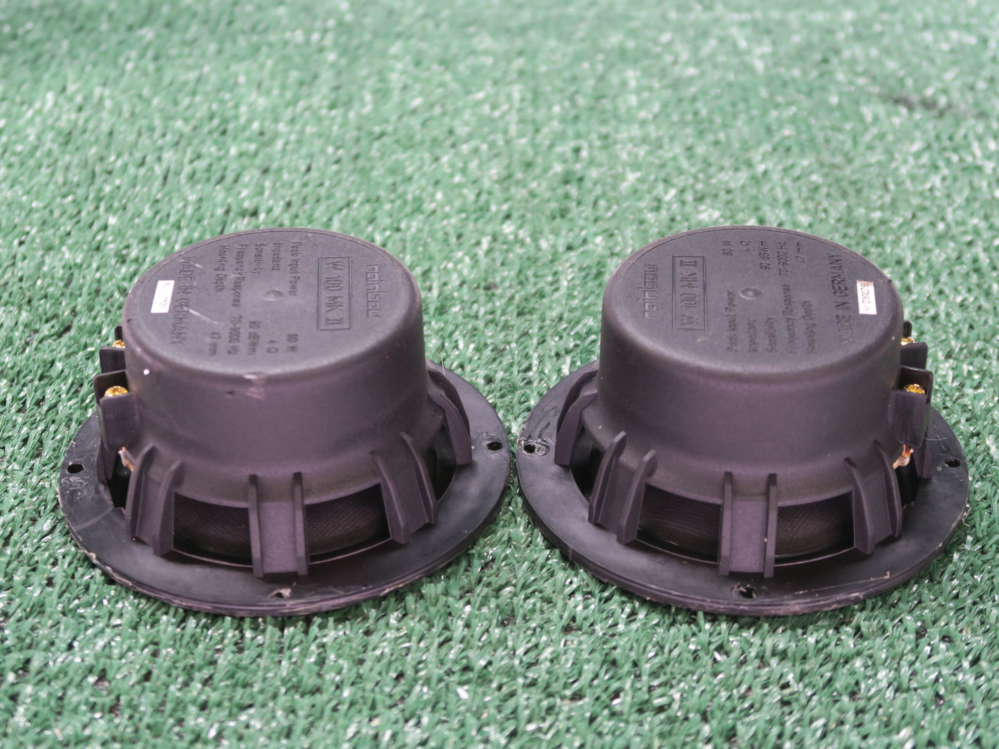 Rainbow Audio w 100 MK 2 80W  Mid Range Speakers Pair Made in Germany