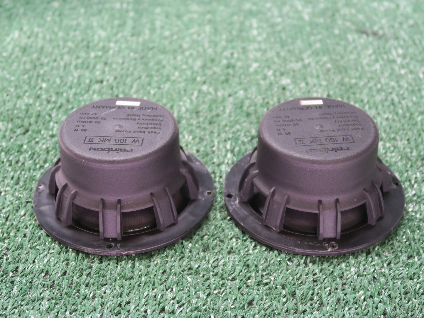 Rainbow Audio w 100 MK 2 80W  Mid Range Speakers Pair Made in Germany