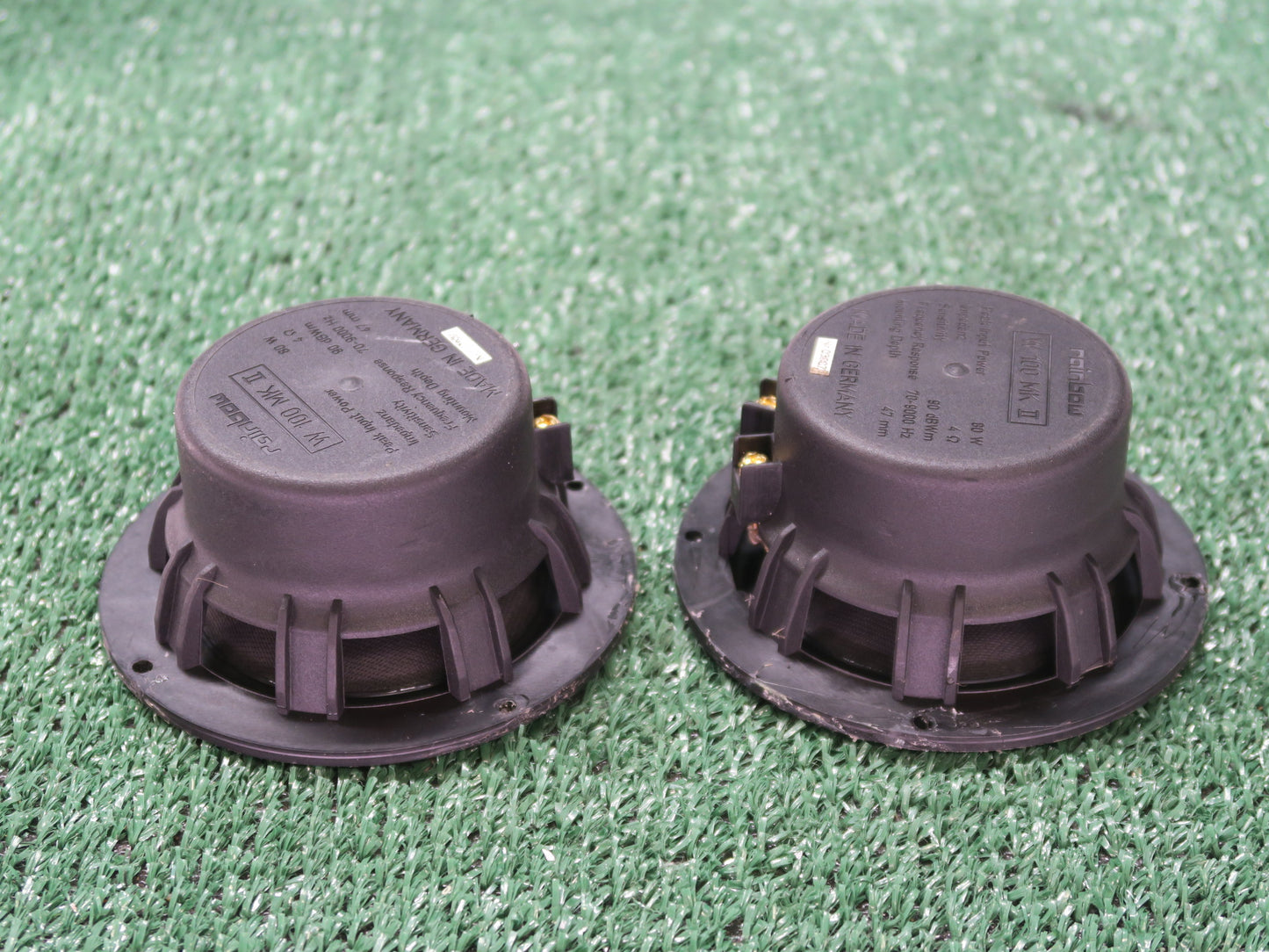 Rainbow Audio w 100 MK 2 80W  Mid Range Speakers Pair Made in Germany