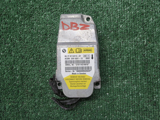 06-08 BMW E85 E86 Z4 SRS AIRBAG CONTROL MODULE UNIT 9114214 OEM