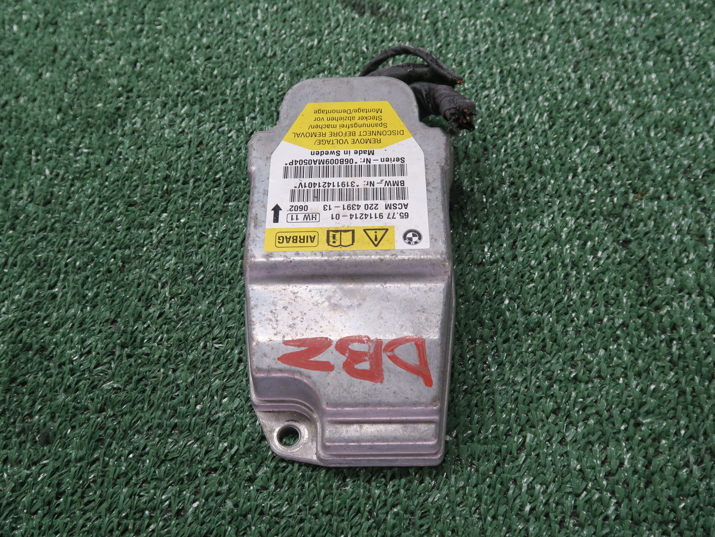 06-08 BMW E85 E86 Z4 SRS AIRBAG CONTROL MODULE UNIT 9114214 OEM