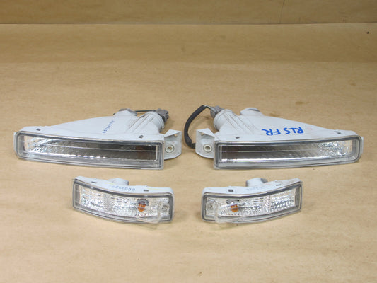 95-97 Lexus LS400 UCF20 Front Left Right Side Bumper Marker Light Lamp Set OEM