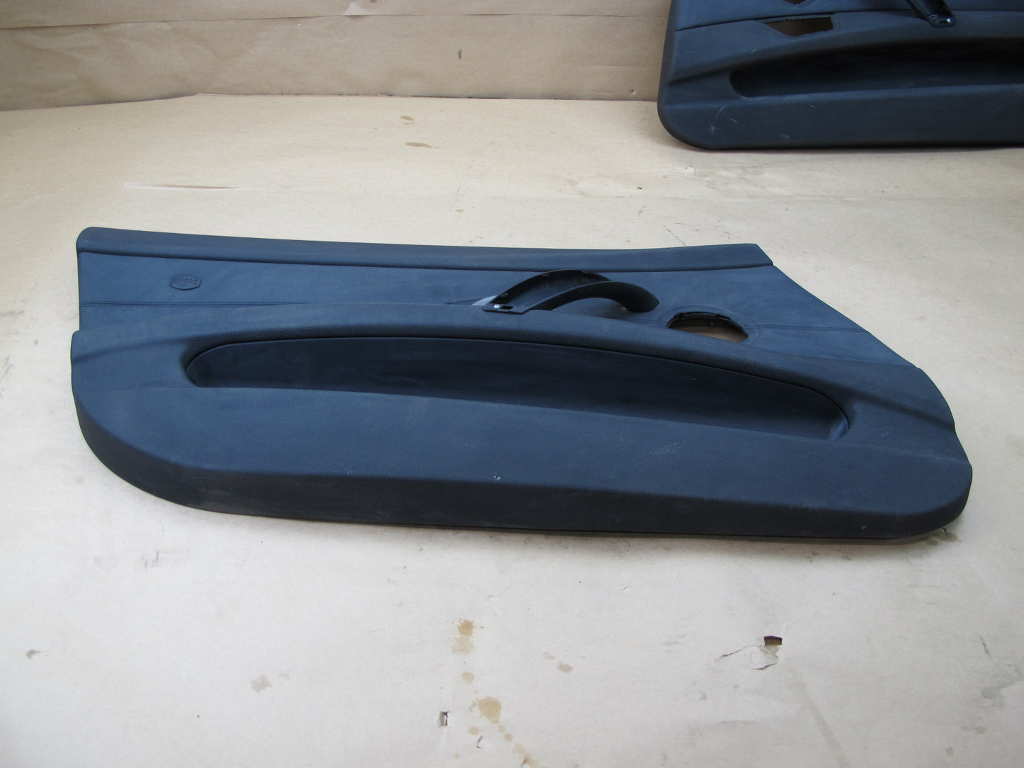 03-08 BMW E85 Z4 Convertible Front Left & Right Door Panel Set of 2 Black OEM