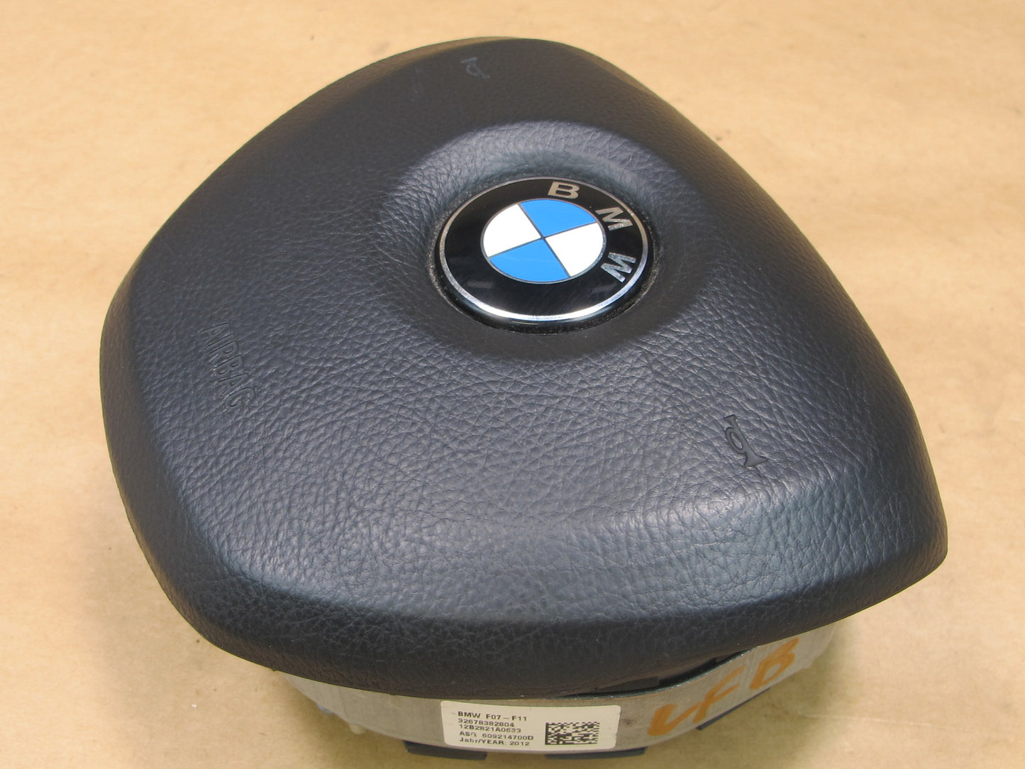 11-16 BMW F10 5-SERIES FRONT LEFT DRIVER SIDE STEERING WHEEL SRS AIRBAG OEM