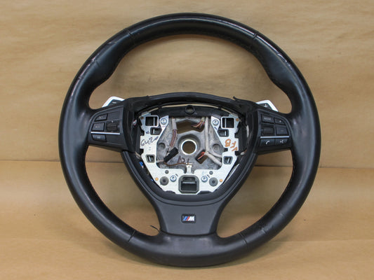 11-16 BMW F10 5-SERIES M-sport Leather Steering w Controls & Paddles OEM