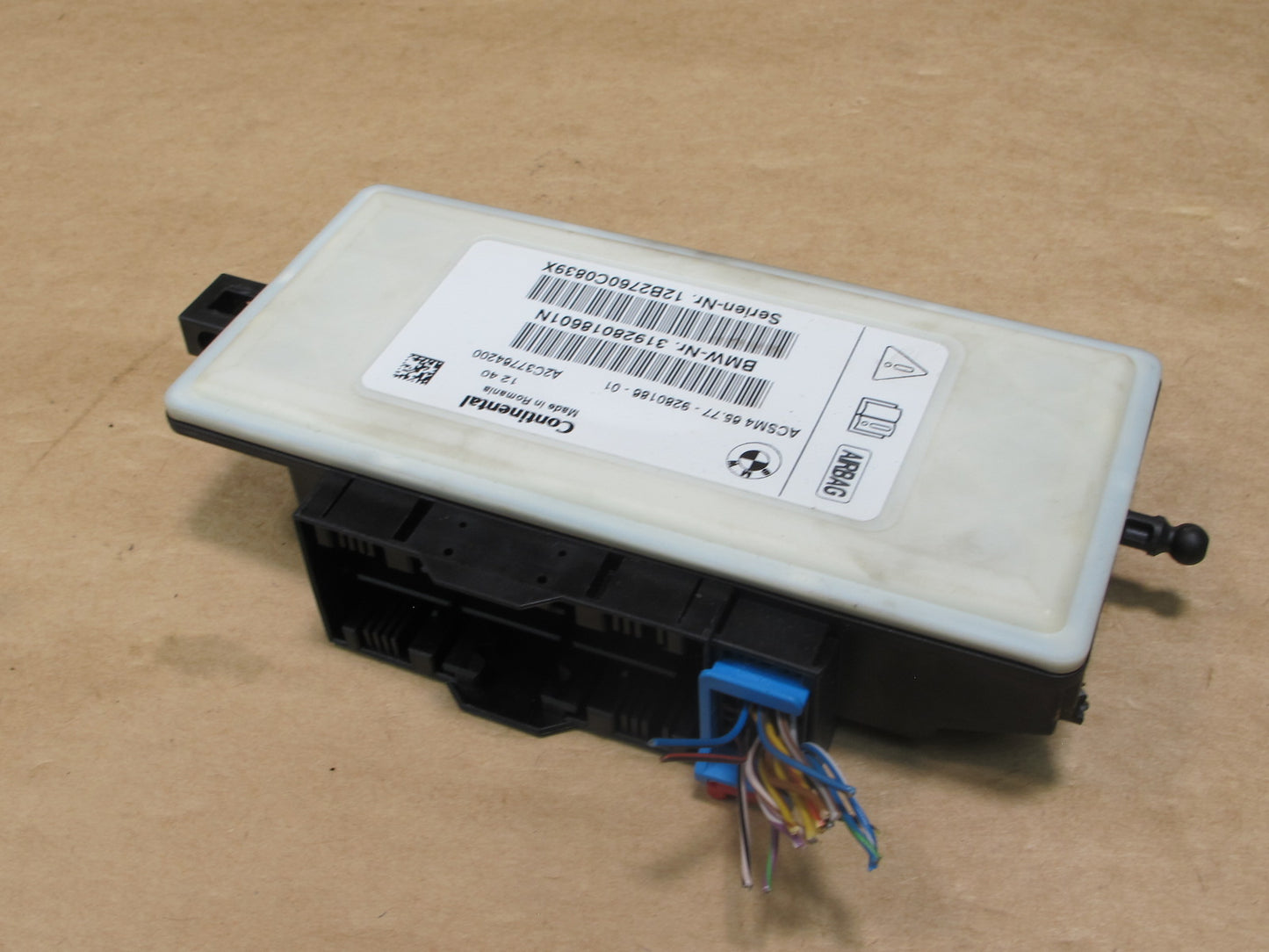 11-16 BMW F10 F11 5-SERIES SRS AIRBAG CONTROL MODULE UNIT 65779280186 OEM