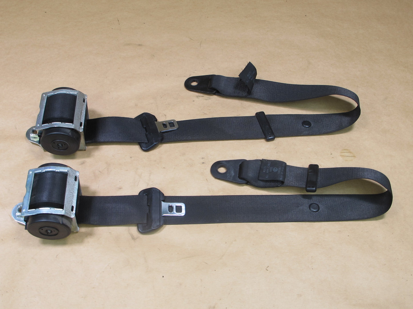 05-08 MINI COOPER R52 FRONT LEFT & RIGHT SIDE SEATBELT RETRACTOR SET OEM