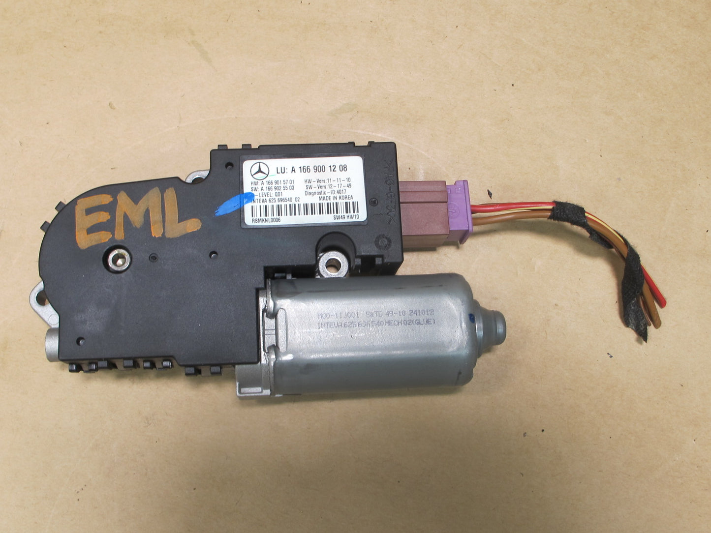 12-16 Mercedes X166 W166 GL Ml-class Sunroof Moonroof Motor 1669001208 OEM