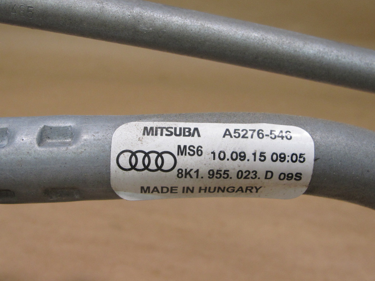 09-16 Audi B8 A4 S4 Windshield Wiper Transmission Linkage w Motor OEM
