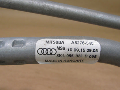 09-16 Audi B8 A4 S4 Windshield Wiper Transmission Linkage w Motor OEM