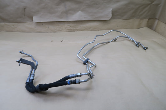 13-16 Audi B8 S4 Automatic Transmission Oil Cooler Hose Pipe Line Set OEM