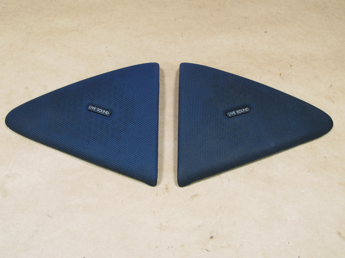 86-88 Toyota Supra MK3 Set of 2 Left & Right Door Speaker Cover Blue OEM