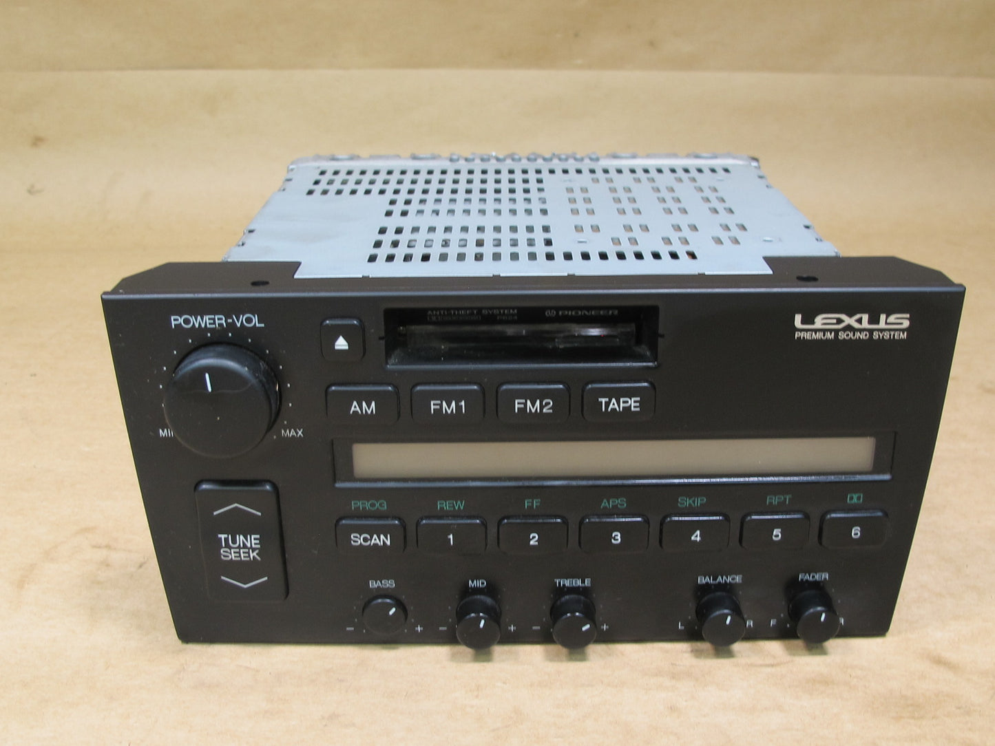 90-92 Lexus UCF10 LS400 Cassette Radio Receiver Player 86120-50020 OEM