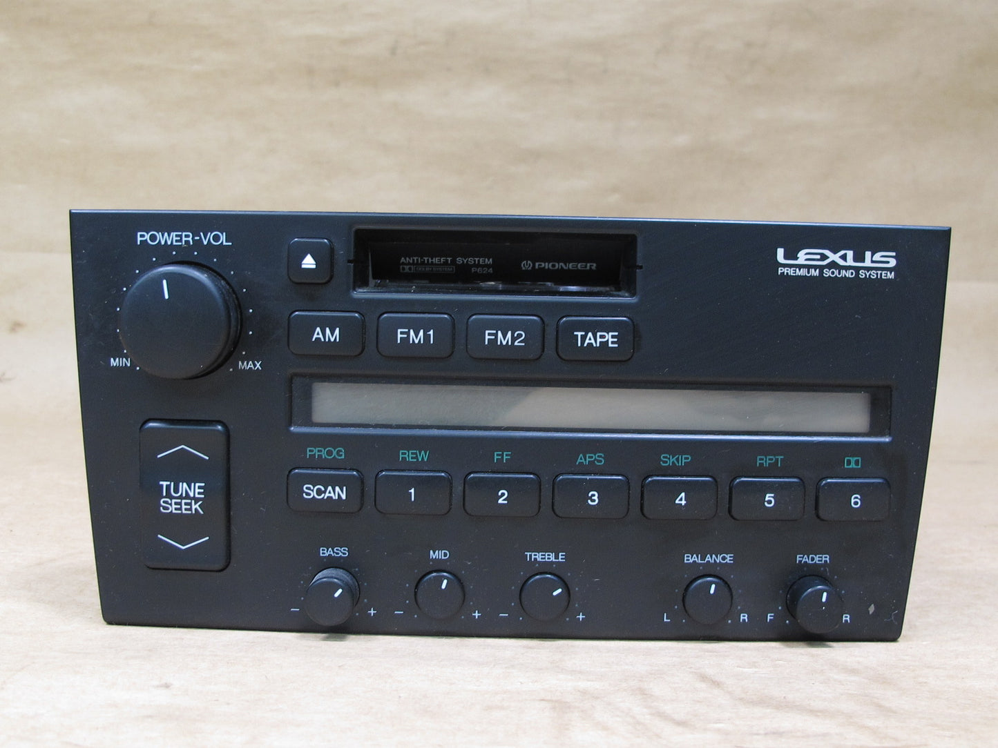 90-92 Lexus UCF10 LS400 Cassette Radio Receiver Player 86120-50020 OEM