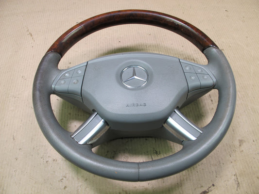 2006-2008 Mercedes-Benz R-Class W251 Woodgrain Steering Wheel w/ SRS Air Bag OEM