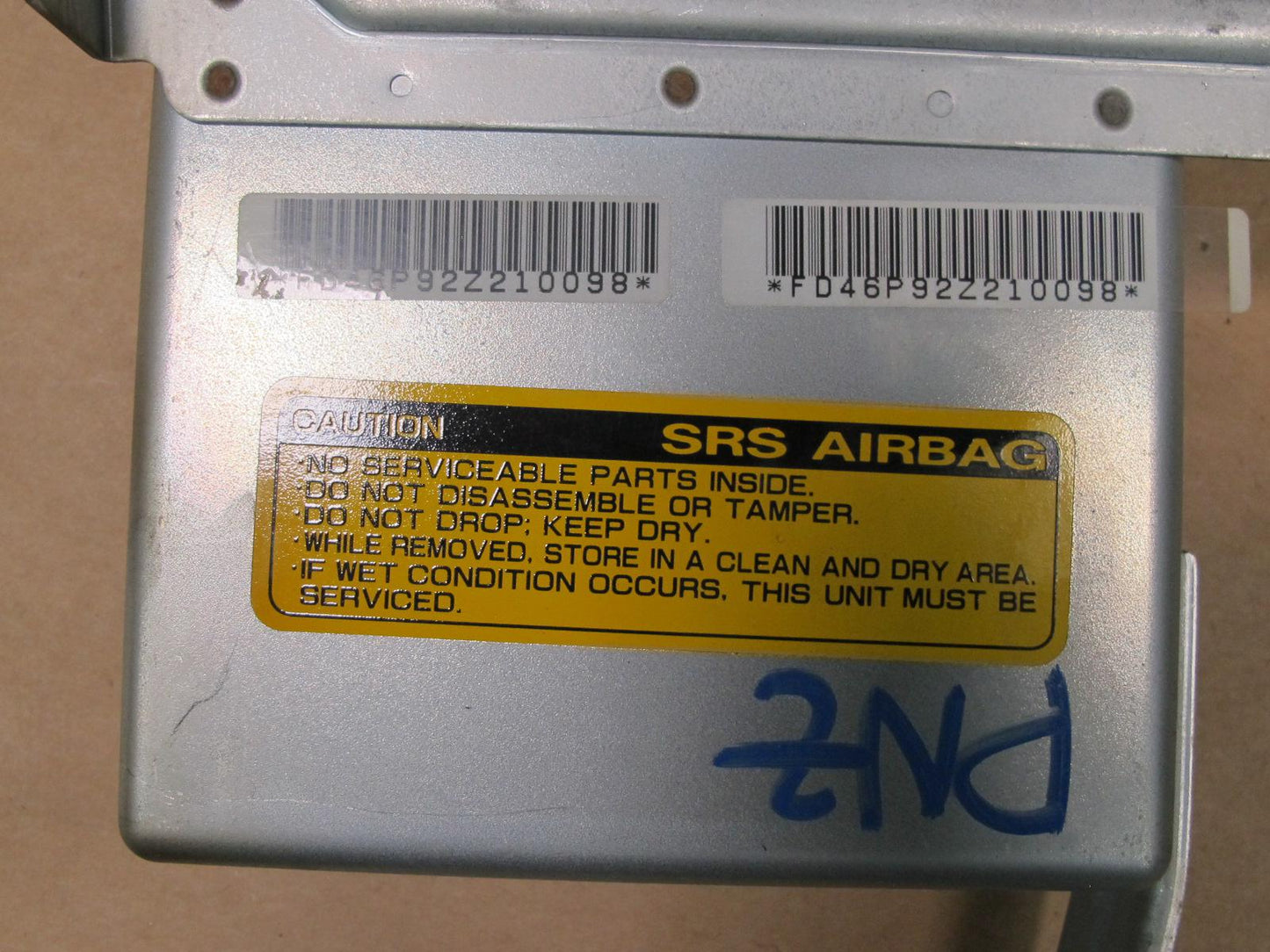 1993 NISSAN 300ZX SRS AIRBAG CONTROL MODULE UNIT 2855546P00 OEM