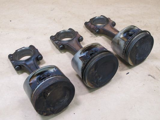 87-88 PORSCHE 944 924 S 2.5L M44.07 SET OF 3 ENGINE PISTON CONNECTING ROD OEM