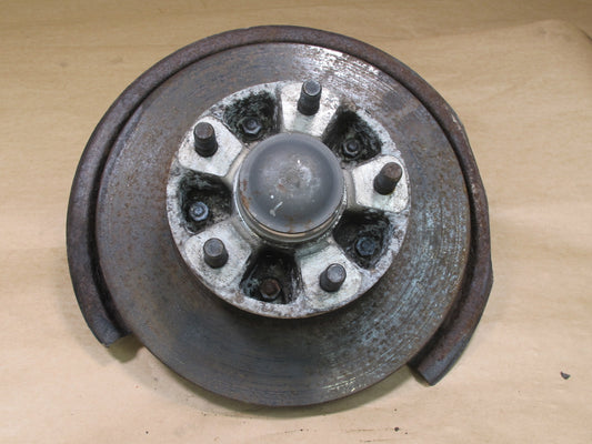 87-88 PORSCHE 924 S FRONT RIGHT SPINDLE KNUCKLE WHEEL HUB BRAKE DISC ROTOR OEM