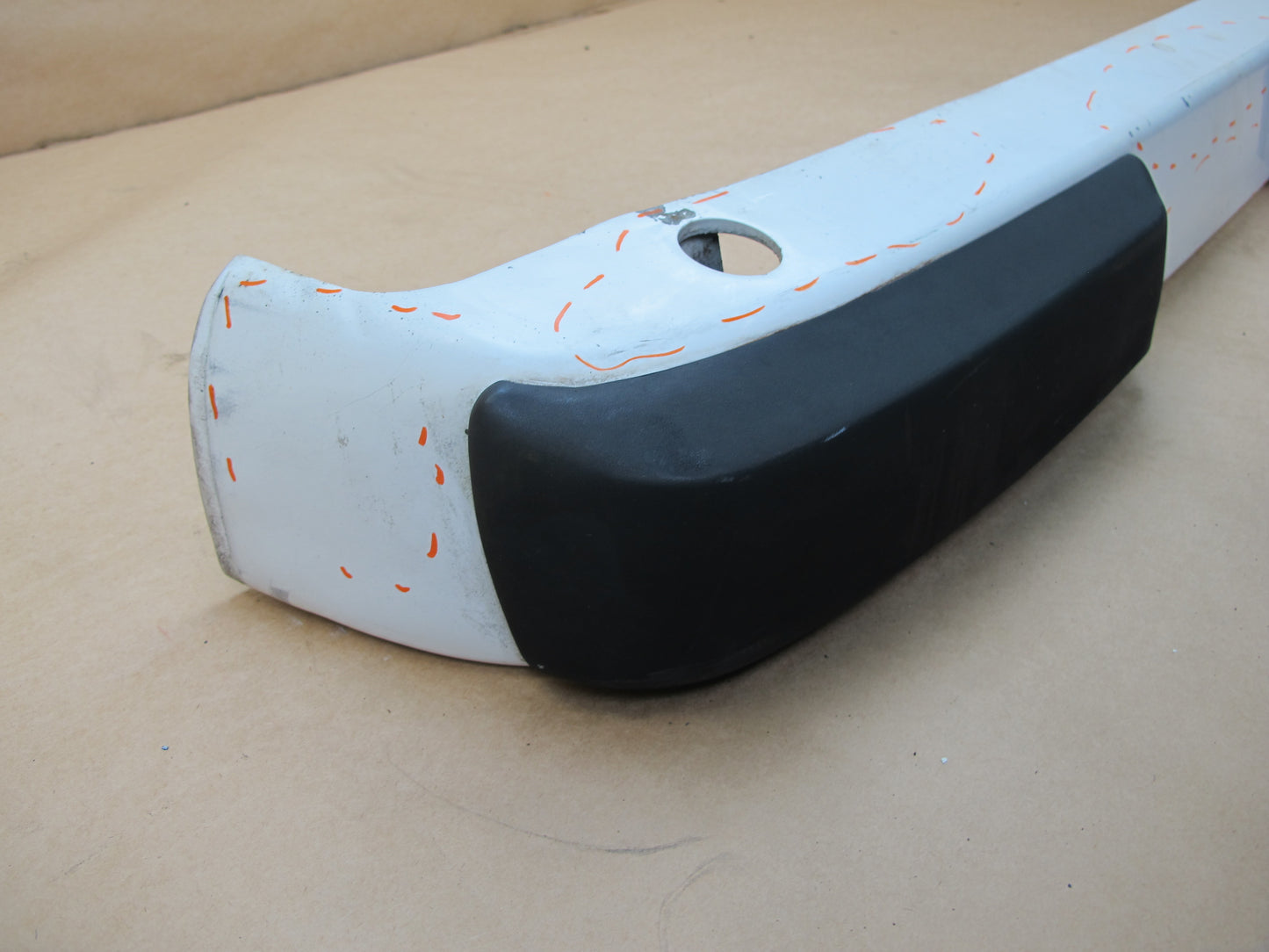 87-88 PORSCHE 924 S REAR BUMPER COVER PANEL WHITE OEM