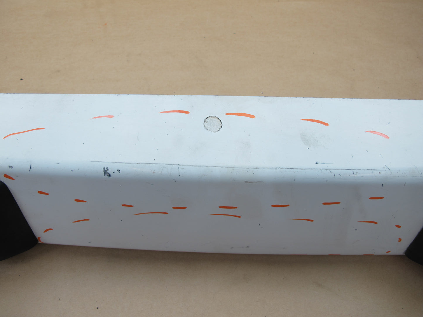 87-88 PORSCHE 924 S REAR BUMPER COVER PANEL WHITE OEM