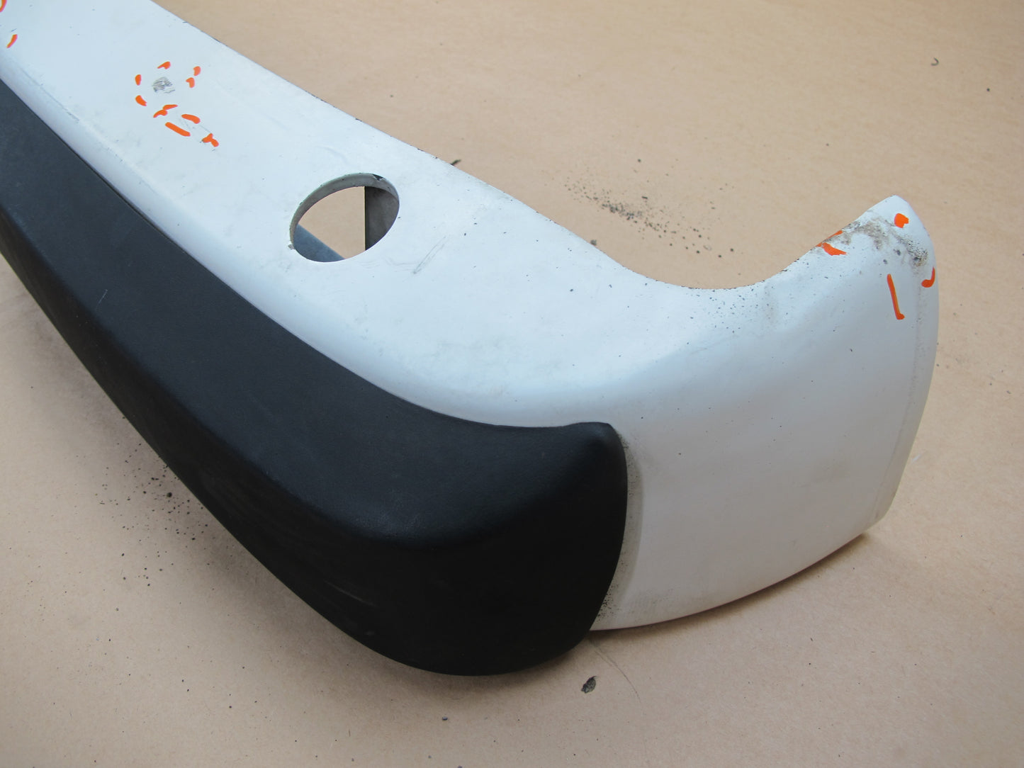 87-88 PORSCHE 924 S REAR BUMPER COVER PANEL WHITE OEM