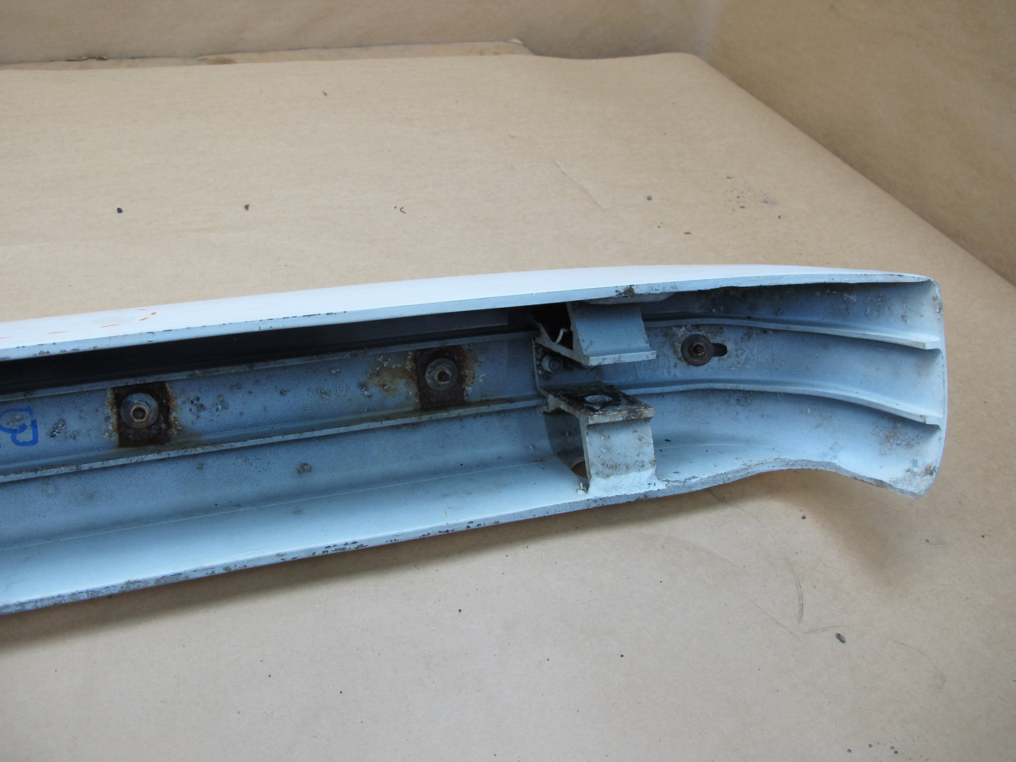 87-88 PORSCHE 924 S REAR BUMPER COVER PANEL WHITE OEM