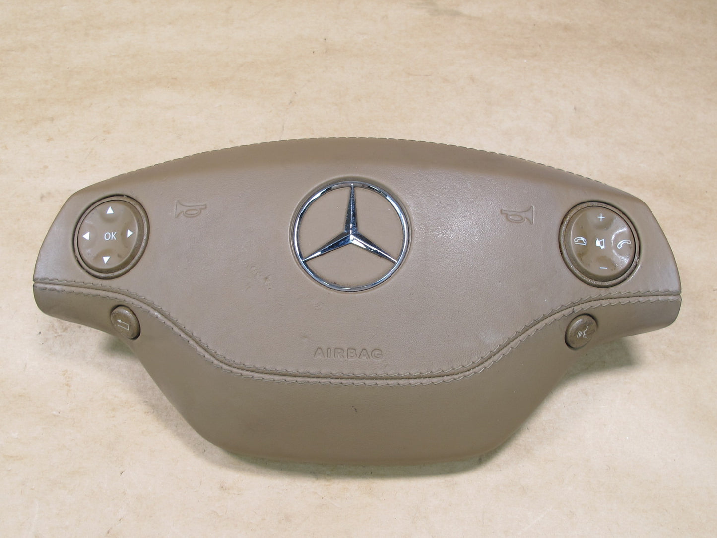 07-10 MERCEDES W221 S-CLASS FRONT LEFT DRIVER SIDE STEERING WHEEL SRS AIRBAG OEM