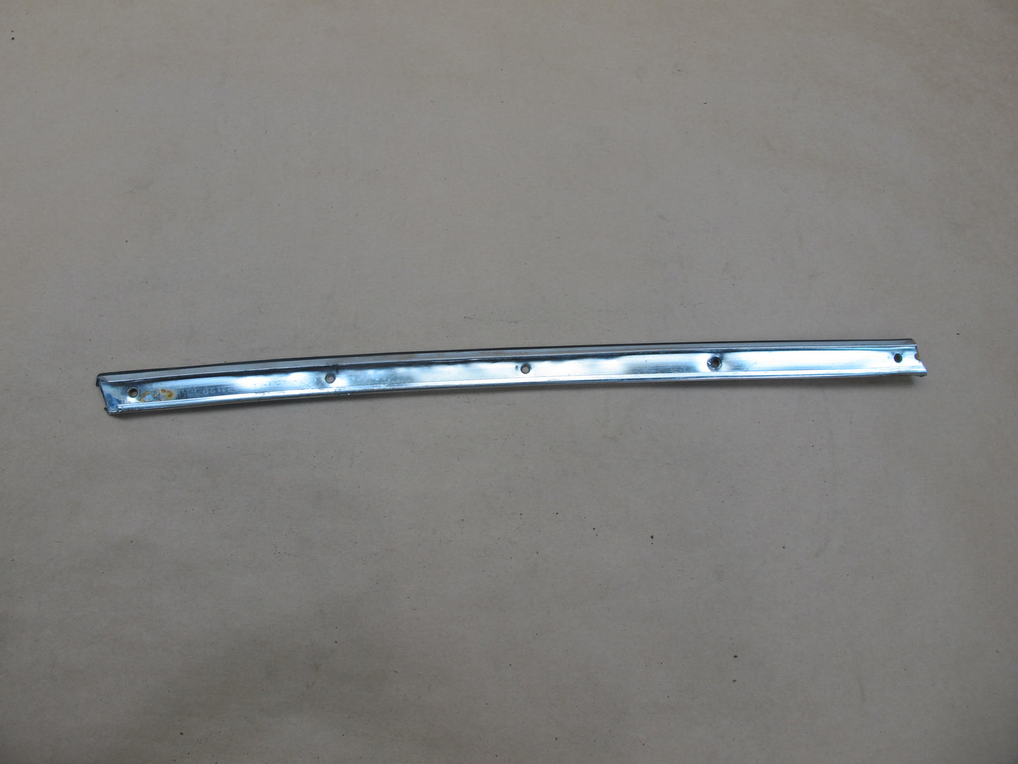 73-85 MERCEDES R107 WINDSHIELD DOOR CHROME TRIM MOLDING SET OEM