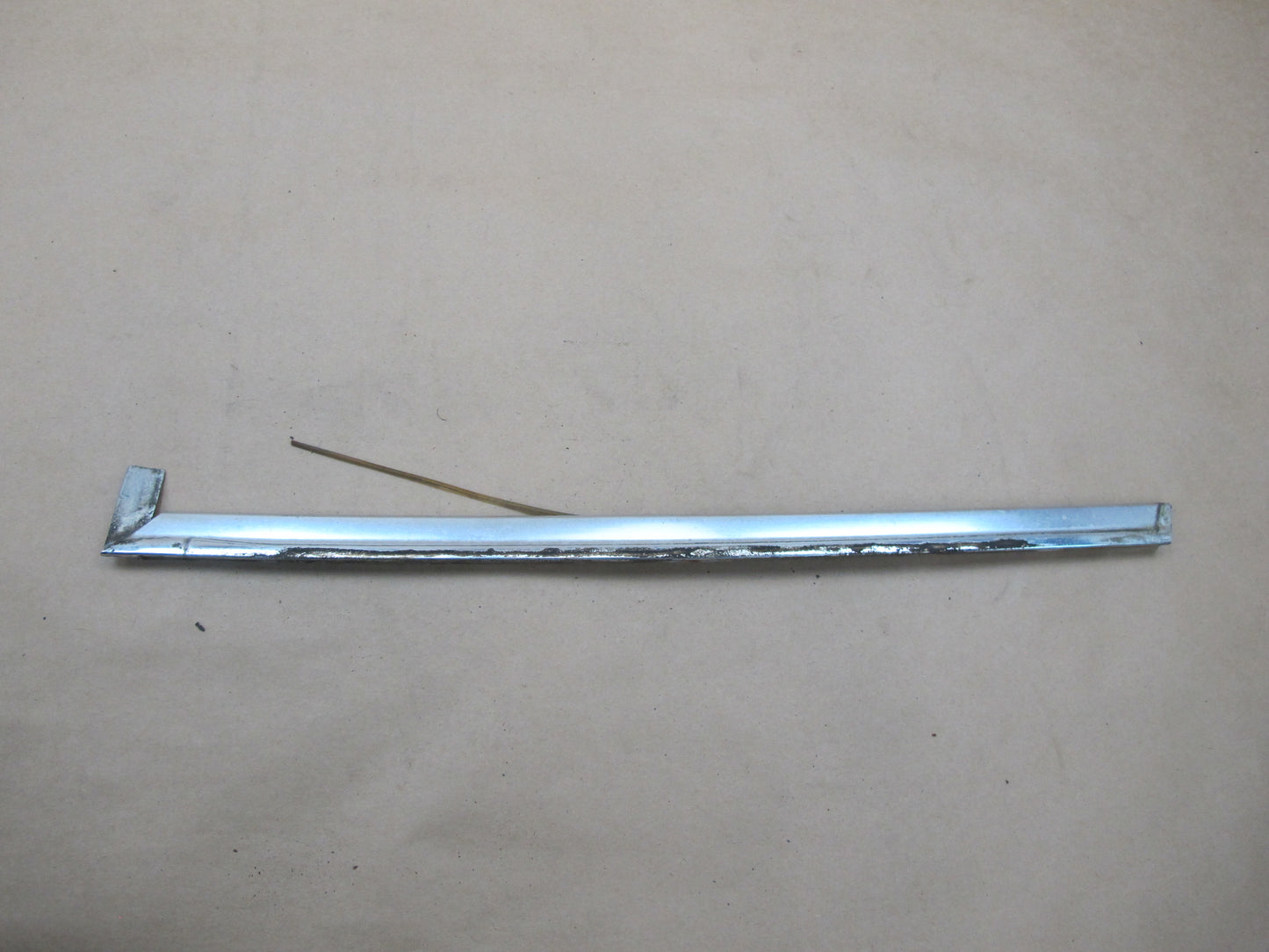 73-85 MERCEDES R107 WINDSHIELD DOOR CHROME TRIM MOLDING SET OEM