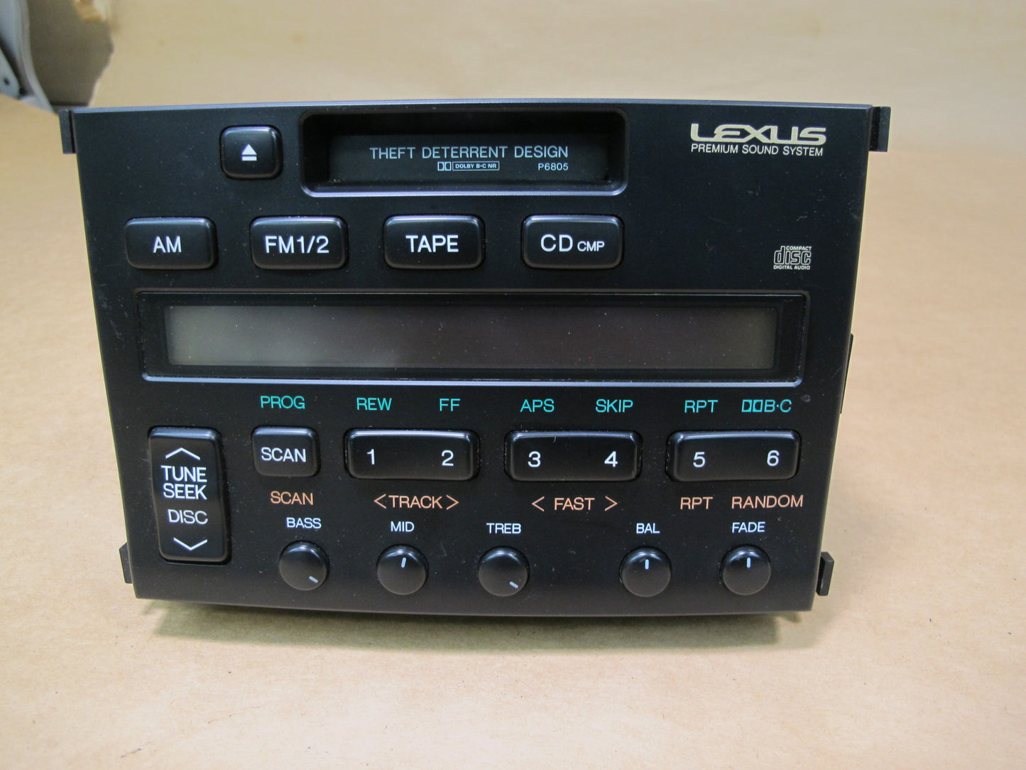 97-98 LEXUS JZZ31L SC300 SC400 CASSETTE RADIO CD PLAYER RECEIVER HEAD UNIT OEM