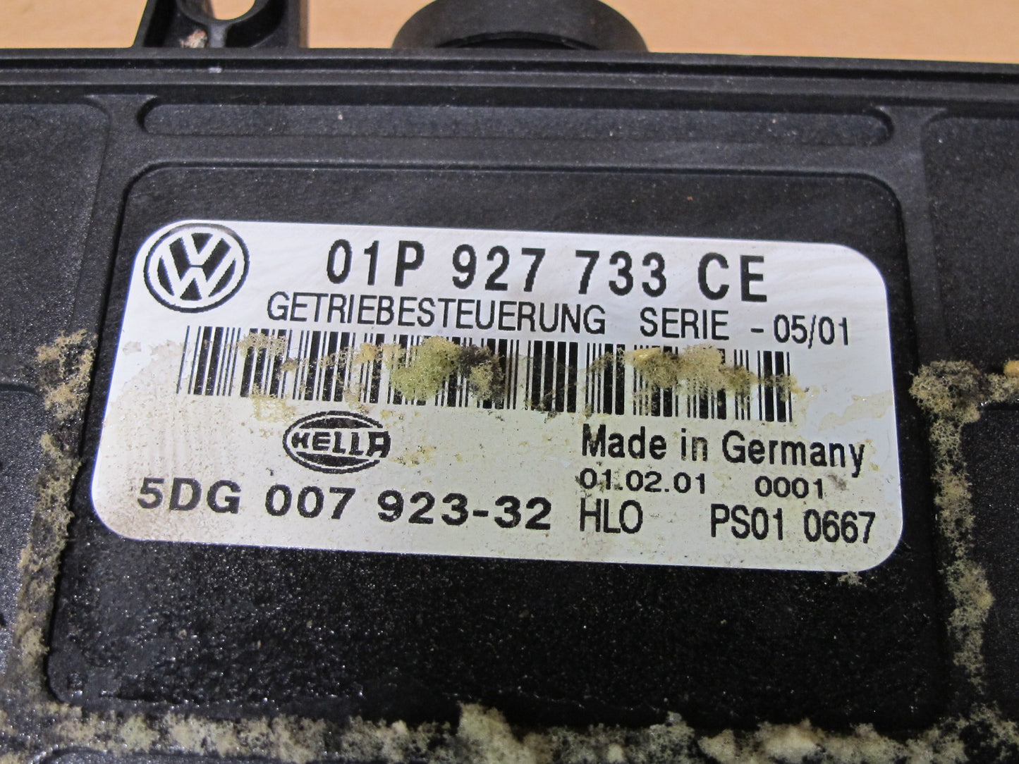 01-03 VW EUROVAN T4 2.8L AUTOMATIC TRANSMISSION CONTROL MODULE 01P927733CE OEM