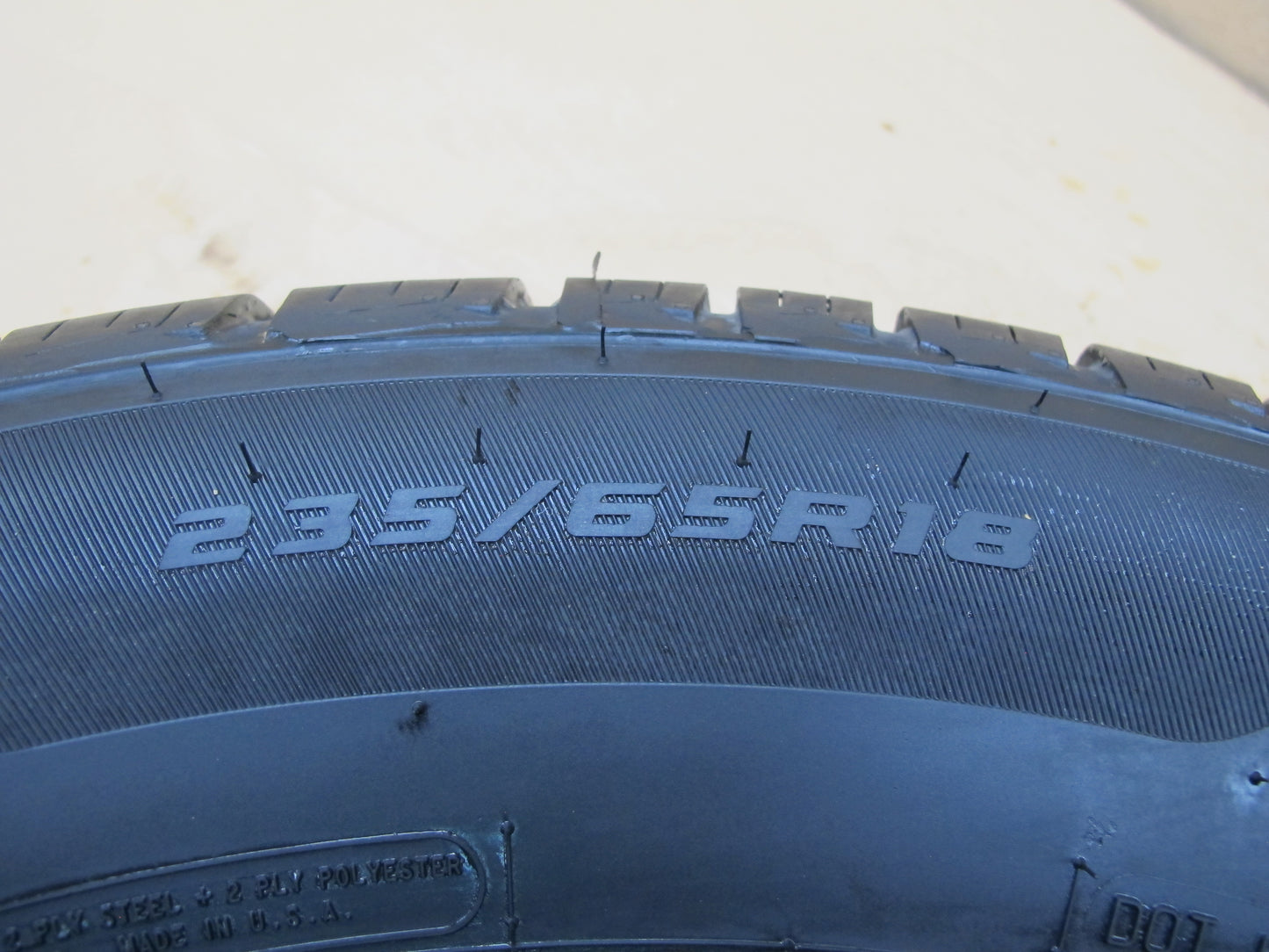 COOPER ENDEAVOR PLUS A/S TIRE 235/65 R18 106H 0323 10/32 TREAD