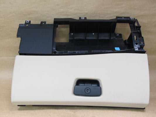 09-16 BMW E89 Z4 DASH FRONT RIGHT GLOVE BOX COMPARTMENT STORAGE BEIGE OEM