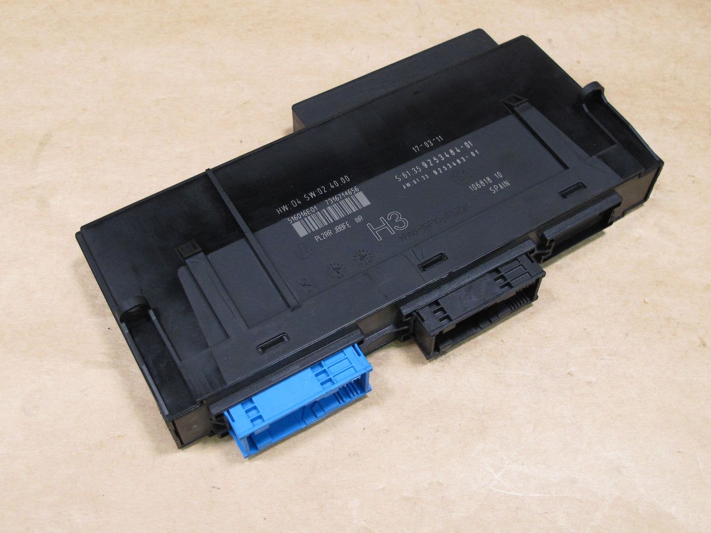 09-16 BMW E89 Z4 N54 BCM BODY CONTROL MODULE COMPUTER 9253484 OEM