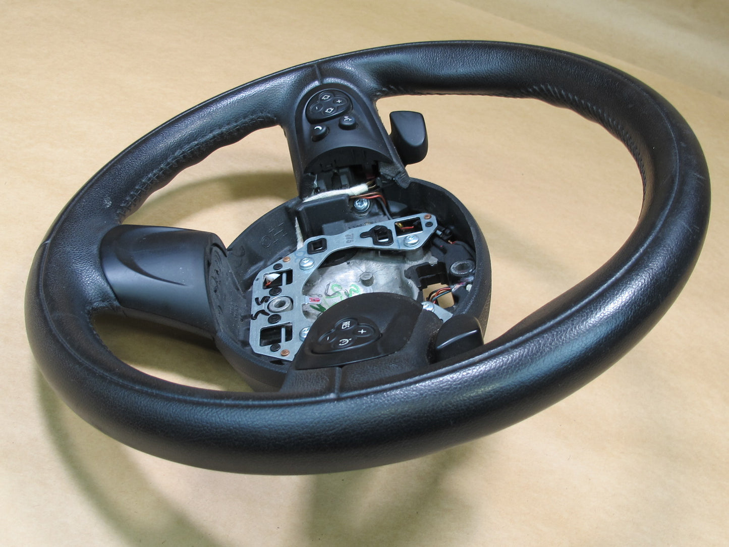 11-13 MINI COOPER S R55 R56 R57 LEATHER STEERING W PADDLES & CONTROLS OEM