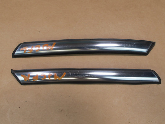 07-13 MINI R55 R56 R57 R58 SET OF 2 FRONT FENDER CHROME TRIM MOLDING OEM