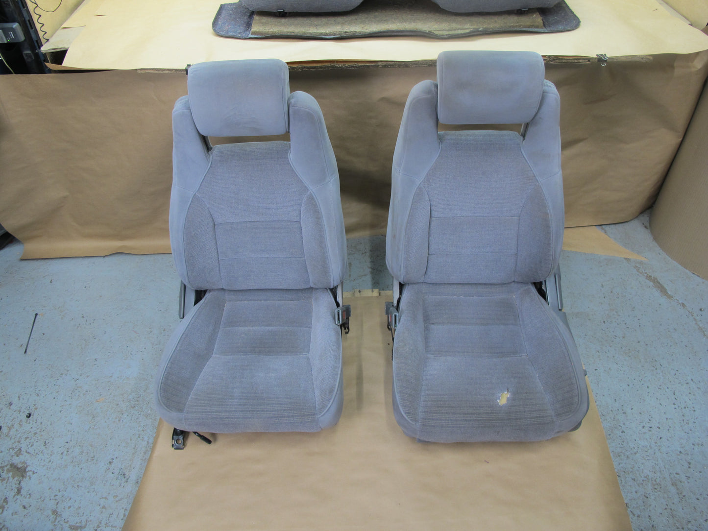 89-92 Toyota Supra MK3 Front & Rear Complete Cloth Seat Set OEM