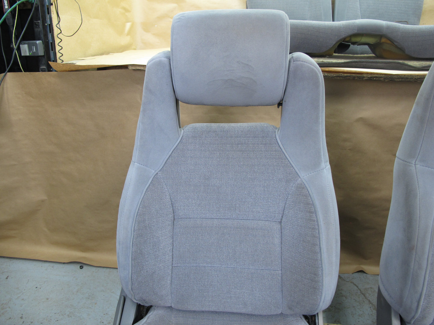 89-92 Toyota Supra MK3 Front & Rear Complete Cloth Seat Set OEM