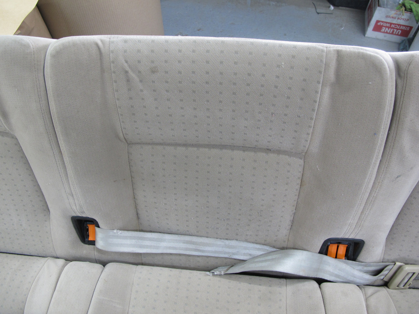 1999-2003 VW EUROVAN T4 REAR 3RD ROW SEAT CLOTH W HEADRESTS OEM