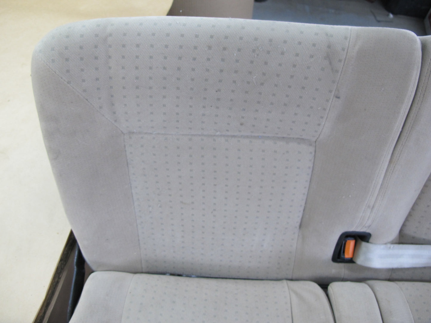 1999-2003 VW EUROVAN T4 REAR 3RD ROW SEAT CLOTH W HEADRESTS OEM