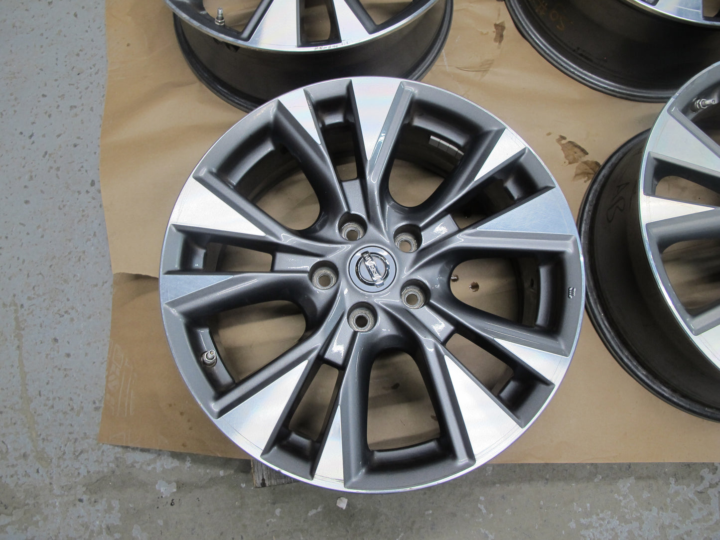 15-19 NISSAN MURANO SET OF 4 WHEEL RIM R18" R18x7.5J ET50 W TMPS OEM