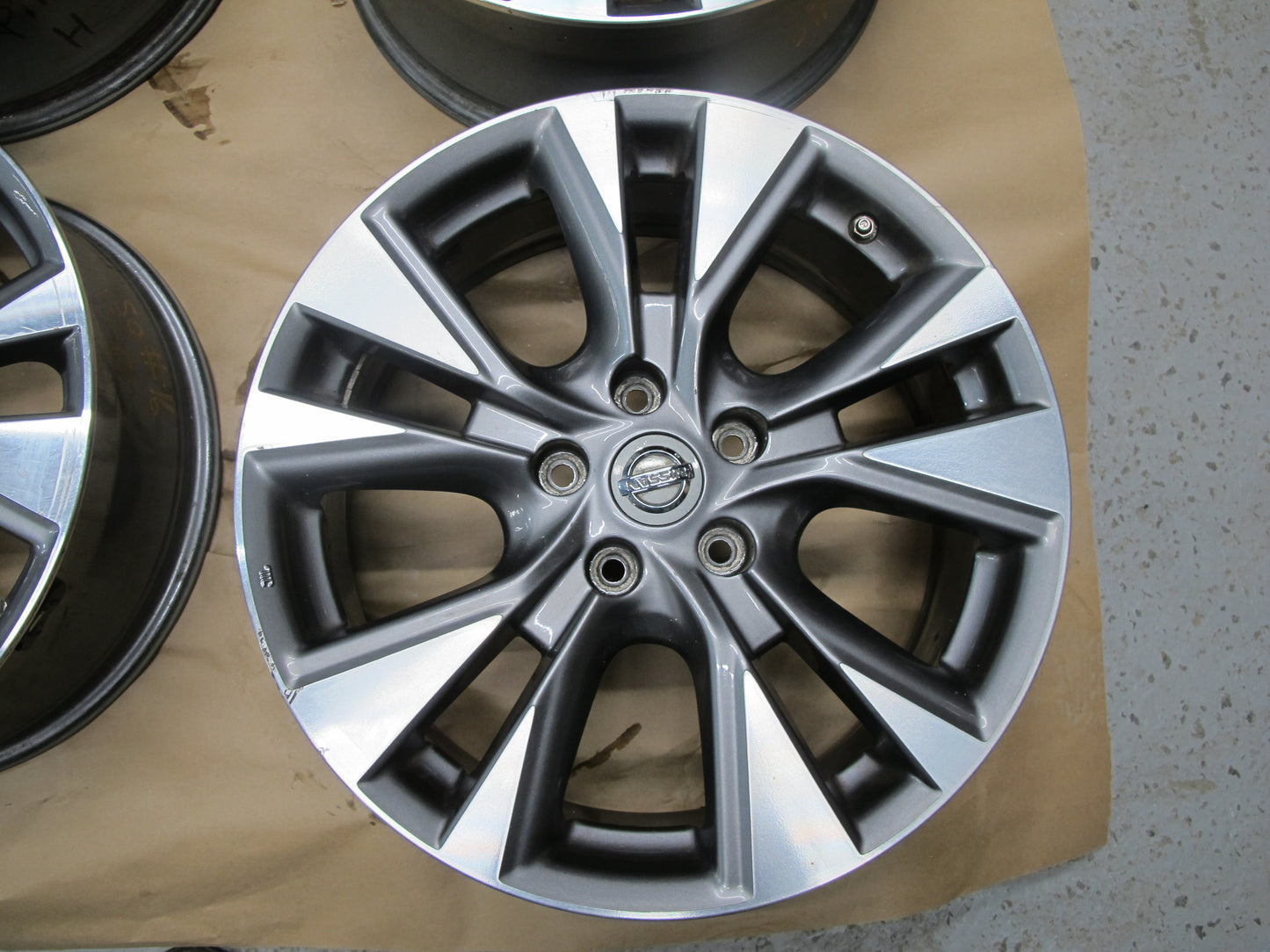 15-19 NISSAN MURANO SET OF 4 WHEEL RIM R18" R18x7.5J ET50 W TMPS OEM