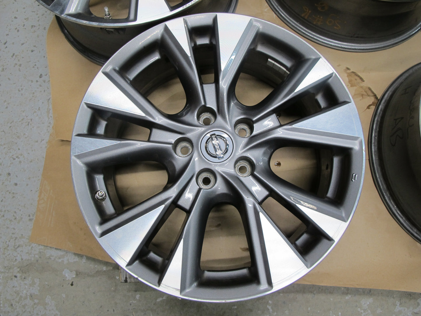 15-19 NISSAN MURANO SET OF 4 WHEEL RIM R18" R18x7.5J ET50 W TMPS OEM