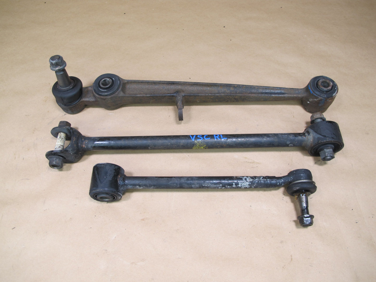 92-00 LEXUS JZZ31L SC300 SC400 SET OF 3 REAR LEFT SUSPENSION CONTROL ARM OEM