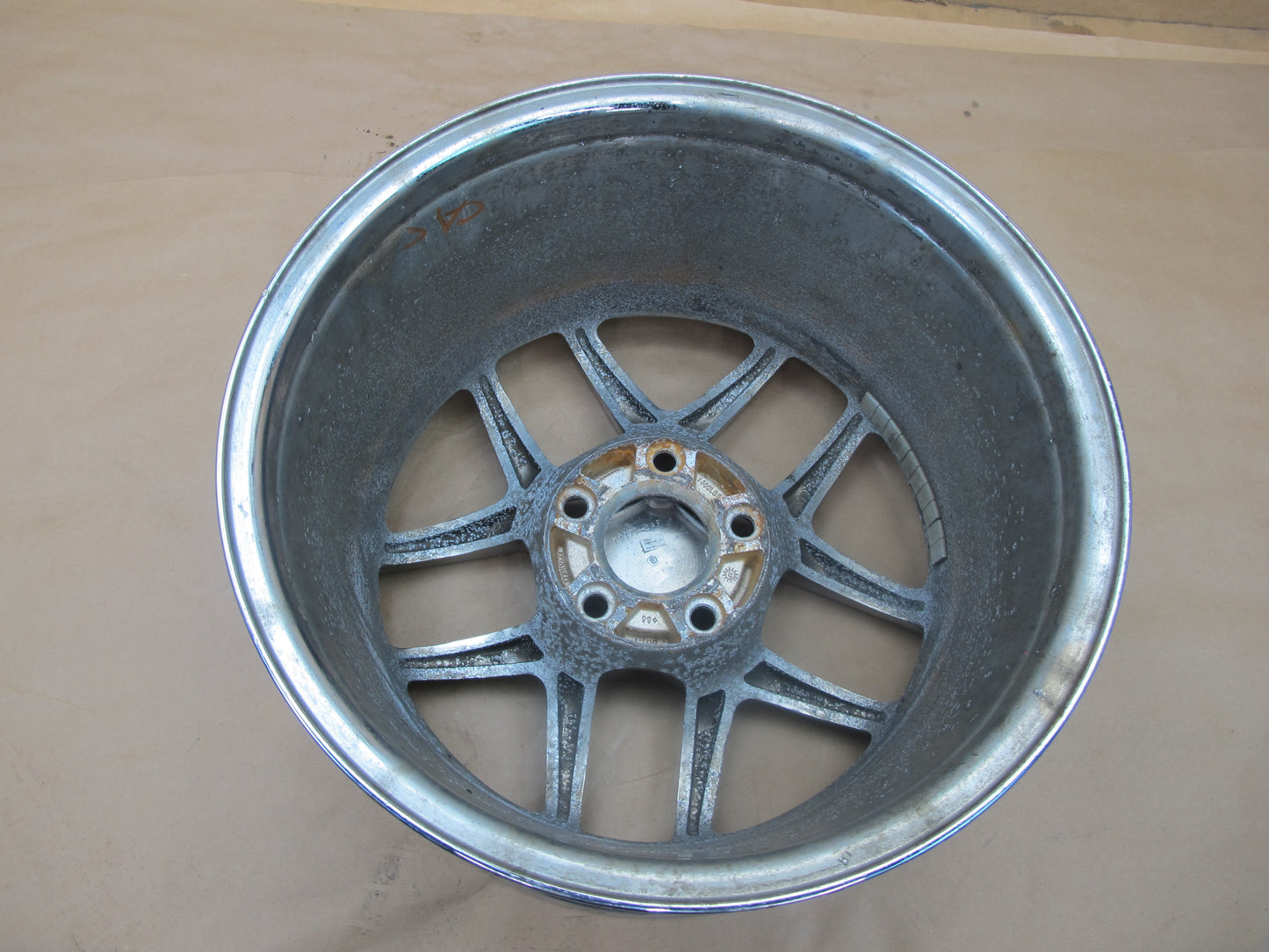 97-04 CHEVROLET CORVETTE C5 FRONT CHROME ALLOY WHEEL RIM 17x9.5JJ ET54 OEM